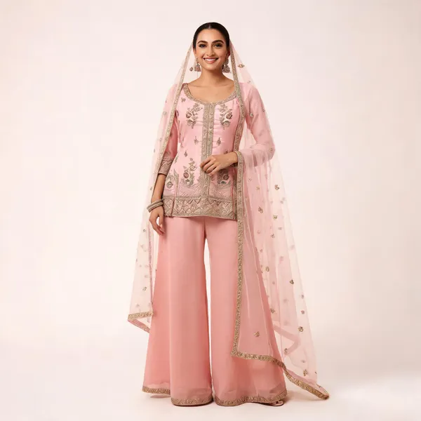 Pink_Silk_Kurta_Set_For_Women