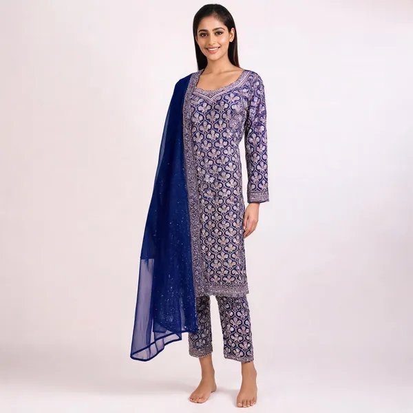 Purple_Georgette_Kurta_Set_For_Women