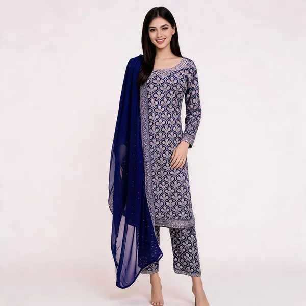 Purple_Georgette_Kurta_Set_For_Women