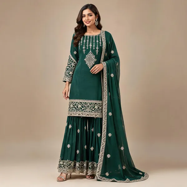 Green_Silk_Kurta_Set_For_Women