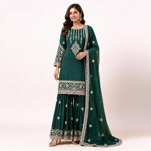 Green_Silk_Kurta_Set_For_Women