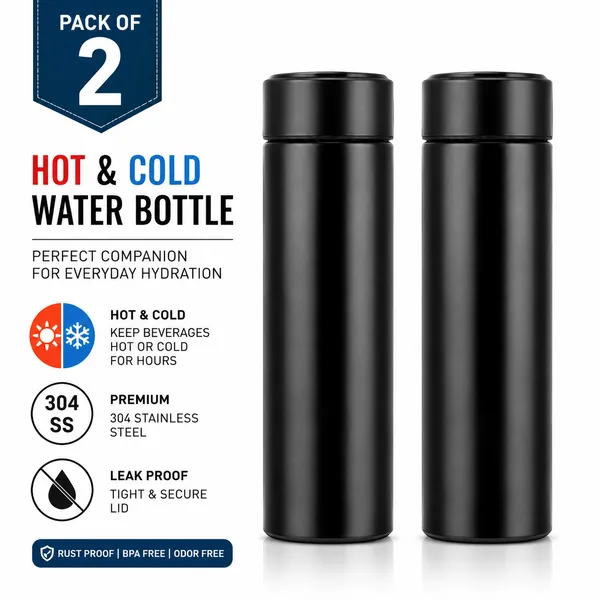 304_Stainless_Steel_Hot_And_Cold_Water_Bottles_Pack_Of_2