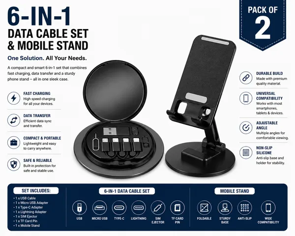 6-In-1_Data_Cable_Set_And_Foldable_Mobile_Stand_Pack_Of_2
