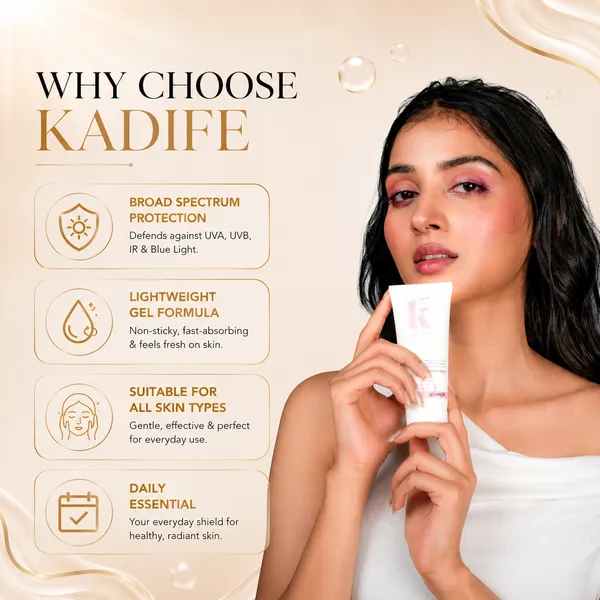 Kadife_Sunscreen_Gel_Broad_Spectrum_Uv_Protection_Spf_30_Pa_Lightweight_Non_Greasy_Formula_With_Vitamin_C_E_For_All_Skin_Types_50_Ml