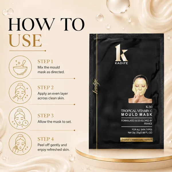 Kadife_Tropical_Vitamin_C_Mould_Mask,_Vitamin_C_Skin_Brightening_Hydrating_Facial_Mask_With_Marine_Botanical_Minerals_Moisturizing_Calming_Care_25g_Single_Use_-_Pack_of_2