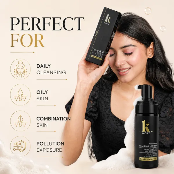 Kadife_Clean_Pore_Foaming_Face_Cleanser_With_Licorice_Oatmeal_Aloe_Vera_Deep_Pore_Cleansing_Oil_Control_Gentle_Exfoliating_Face_Wash_For_All_Skin_Types_150_Ml