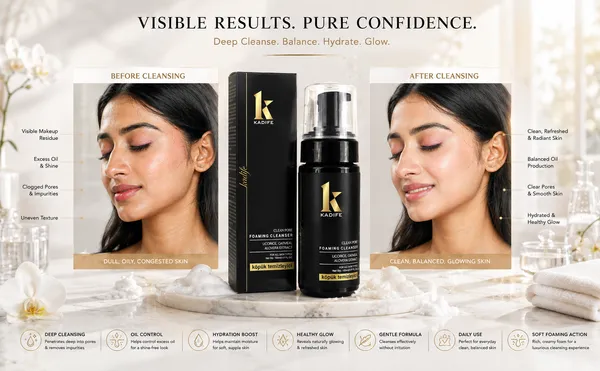 Kadife_Clean_Pore_Foaming_Face_Cleanser_With_Licorice_Oatmeal_Aloe_Vera_Deep_Pore_Cleansing_Oil_Control_Gentle_Exfoliating_Face_Wash_For_All_Skin_Types_150_Ml