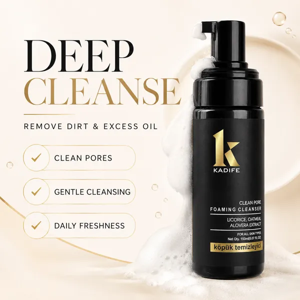 Kadife_Clean_Pore_Foaming_Face_Cleanser_With_Licorice_Oatmeal_Aloe_Vera_Deep_Pore_Cleansing_Oil_Control_Gentle_Exfoliating_Face_Wash_For_All_Skin_Types_150_Ml