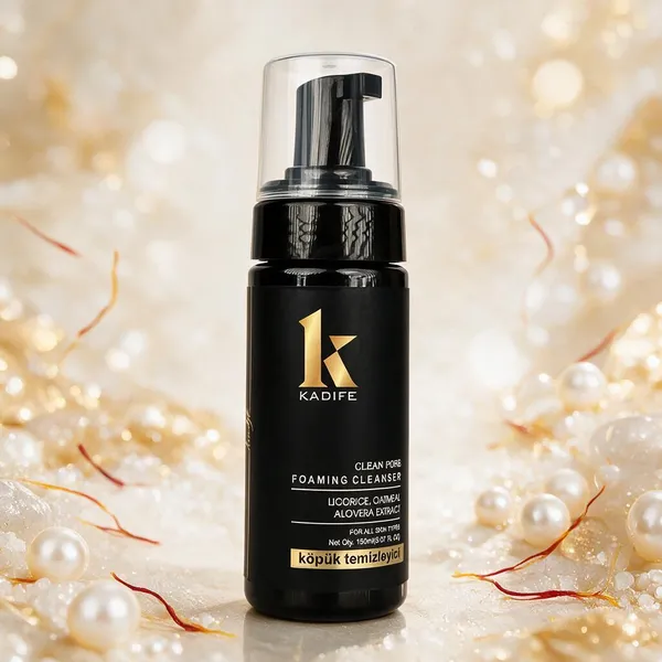 Kadife_Clean_Pore_Foaming_Face_Cleanser_With_Licorice_Oatmeal_Aloe_Vera_Deep_Pore_Cleansing_Oil_Control_Gentle_Exfoliating_Face_Wash_For_All_Skin_Types_150_Ml