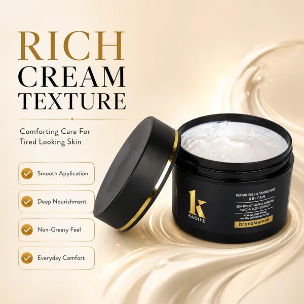 Kadife_D_Tan,_De_Tanning_Cream_For_Face_And_Body_Repairs_Sun_Damage_UVA_UVB_Removes_Tan_Dark_Spots_Blemishes_Restores_Natural_Radiance_250_Ml_All_Skin_Types