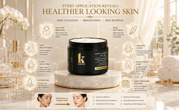 Kadife_D_Tan,_De_Tanning_Cream_For_Face_And_Body_Repairs_Sun_Damage_UVA_UVB_Removes_Tan_Dark_Spots_Blemishes_Restores_Natural_Radiance_250_Ml_All_Skin_Types