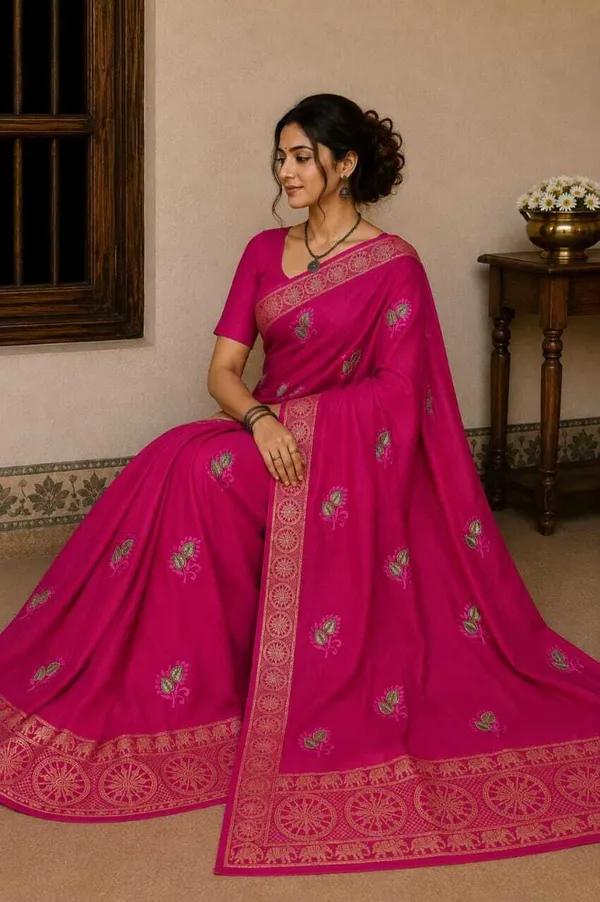 Pink_Pure_Cotton_Embroidered_Woven_Saree_For_Women