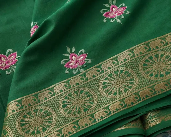Raamiva_Embroidered,_Woven_Daily_Wear_Pure_Cotton_Saree_(Green)