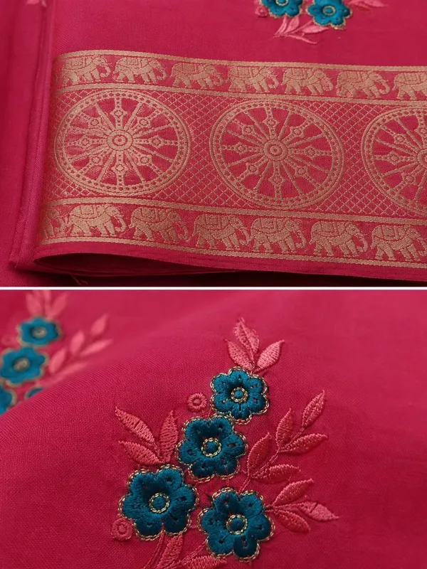 Raamiva_Embroidered,_Woven_Daily_Wear_Pure_Cotton_Saree_(Pink)