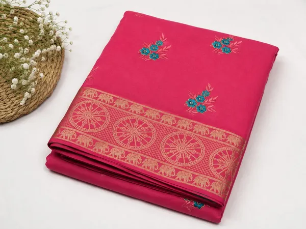 Raamiva_Embroidered,_Woven_Daily_Wear_Pure_Cotton_Saree_(Pink)