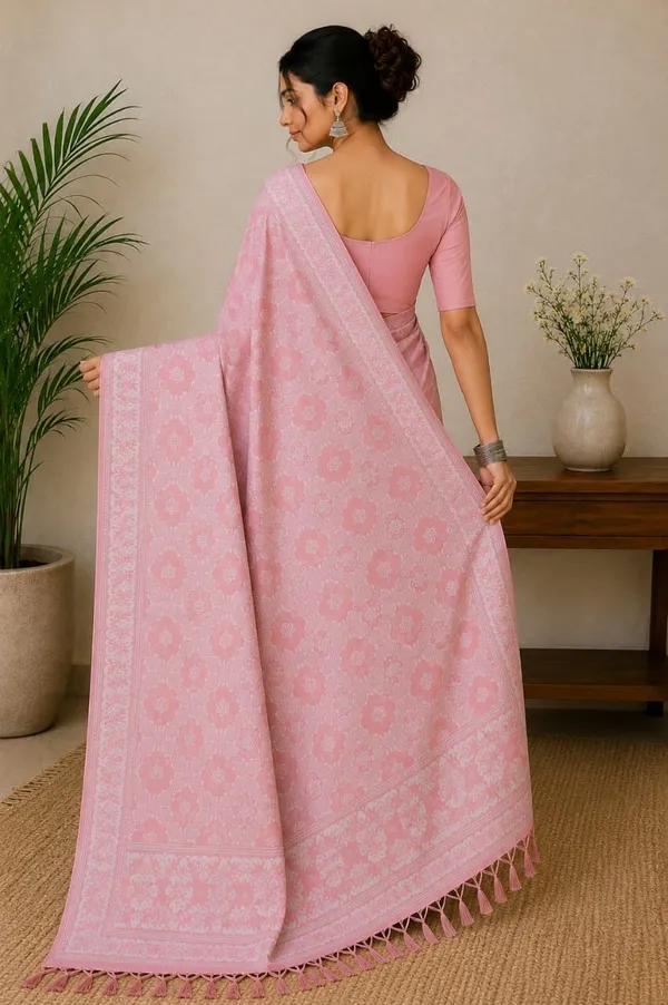 Raamiva_Woven_Daily_Wear_Pure_Cotton_Saree_(Pink)