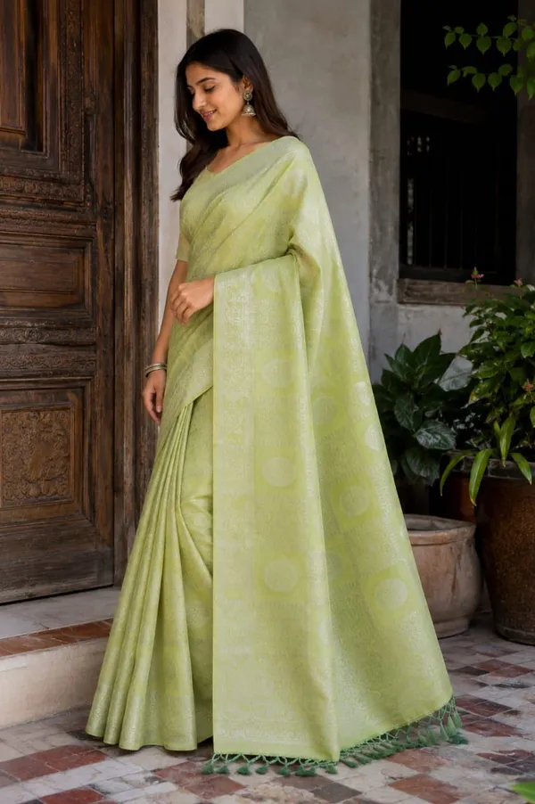 Raamiva_Woven_Daily_Wear_Pure_Cotton_Saree_(Light_Green)