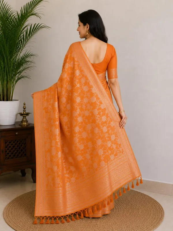 Raamiva_Woven_Daily_Wear_Pure_Cotton_Saree_(Orange)