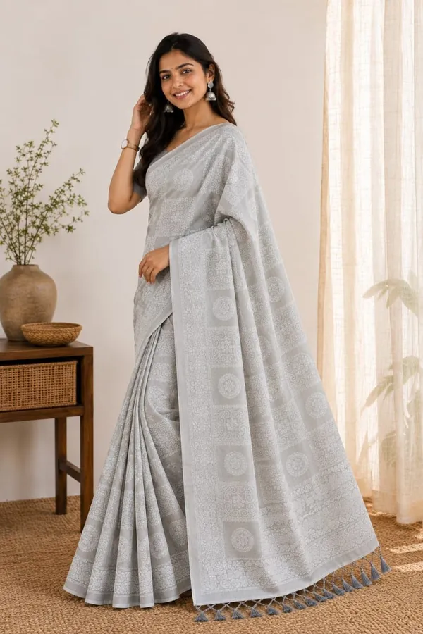 Raamiva_Woven_Daily_Wear_Pure_Cotton_Saree_(Grey)