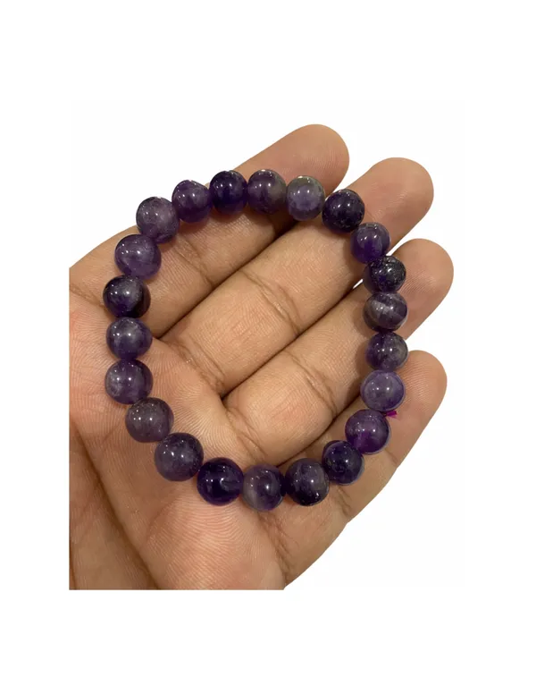 Purple_Crystal_Amethyst_Beaded_Bracelet_For_Unisex