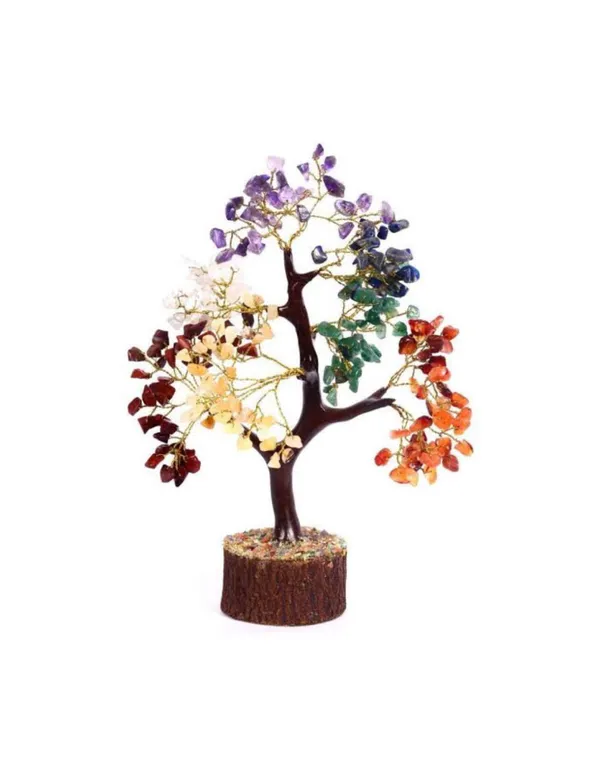 Multicolor_Wooden_Crystal_Metal_Metal_7_Chakra_Gemstone_Tree_Showpiece_For_Home_Decor