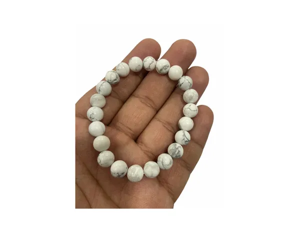 White_Crystal_Howlite_Marbled_Beaded_Bracelet_For_Unisex