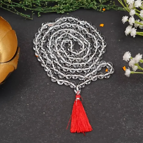 Clear_Crystal_Sphatik_108_Beads_Tassel_Mala_For_Unisex
