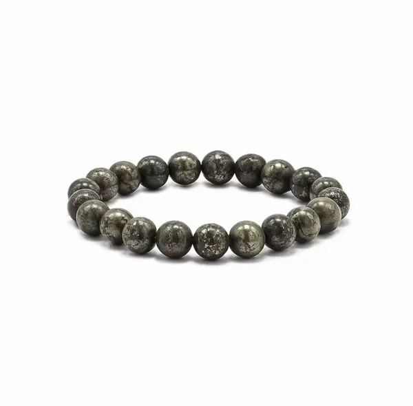 Black_Crystal_Pyrite_Beaded_Bracelet_For_Unisex
