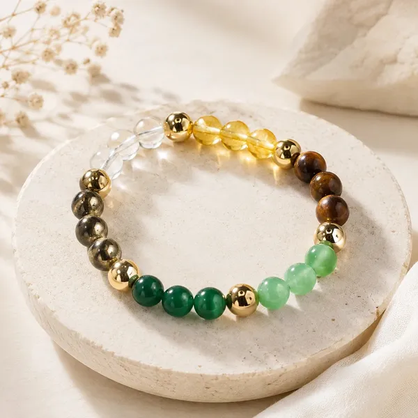 Multicolor_Crystal_Beaded_Dhan_Yog_Bracelet_For_Unisex