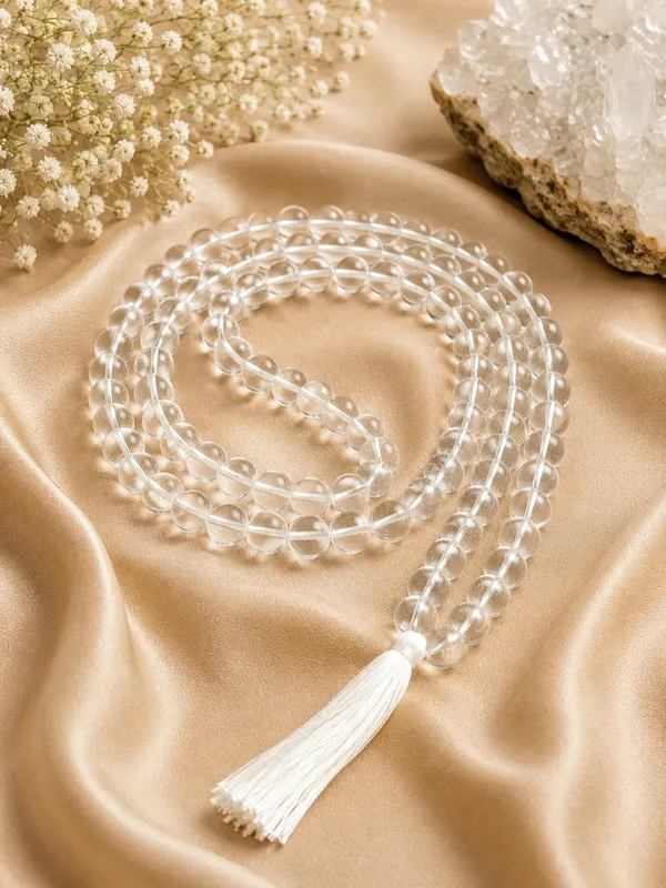 Clear_Crystal_Sphatik_108_Beads_Tassel_Mala_For_Unisex