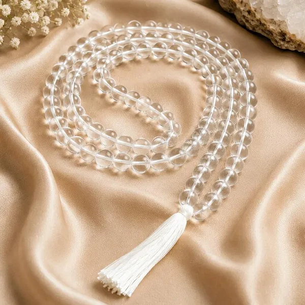 Clear_Crystal_Sphatik_108_Beads_Tassel_Mala_For_Unisex