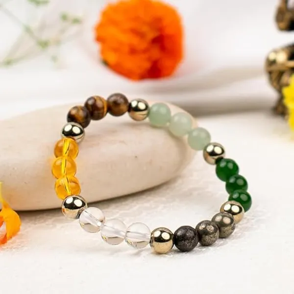 Multicolor_Crystal_Beaded_Dhan_Yog_Bracelet_For_Unisex
