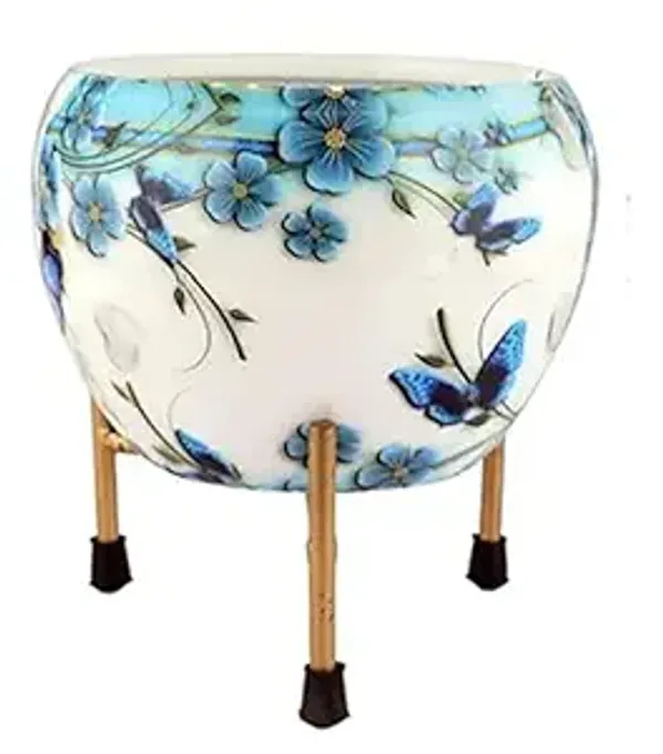 Decorative_Ceramic_Flower_Pot_With_Metal_Stand_6_Inch_Printed_Indoor_Planter_For_Home_Office_Modern_Tabletop_Plant_Holder_Succulent_Bonsai_Pot_White