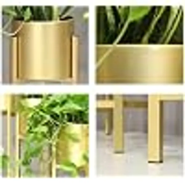 Alfhome_Set_Of_3_Metal_Plant_Stands_With_Pots_Gold_Finish_Indoor_Planter_Stand_Modern_Decorative_Flower_Pot_Holder_25_20_15_Height_Living_Room_Balcony_Office_Decor_Gold