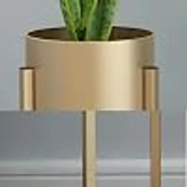 Alfhome_Set_Of_3_Metal_Plant_Stands_With_Pots_Gold_Finish_Indoor_Planter_Stand_Modern_Decorative_Flower_Pot_Holder_25_20_15_Height_Living_Room_Balcony_Office_Decor_Gold