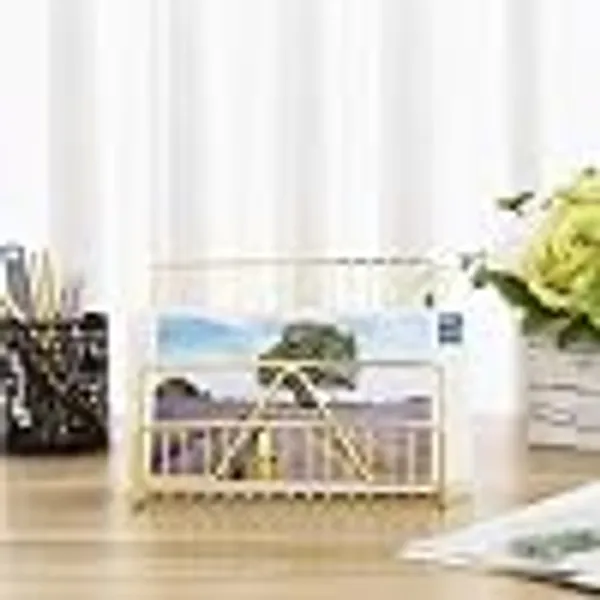 Alfhome_Premium_Metal_Magazine_Holder_File_Organizer_Geometric_Wire_Desktop_Sorter_Wall_Mounted_Rack_For_Office_Home_Desk_Books_And_Documents_Gold_Multi_Slot_Desktop_Sorter