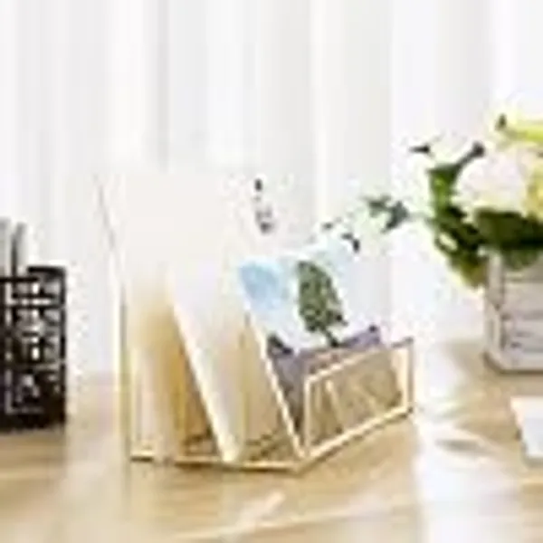 Alfhome_Premium_Metal_Magazine_Holder_File_Organizer_Geometric_Wire_Desktop_Sorter_Wall_Mounted_Rack_For_Office_Home_Desk_Books_And_Documents_Gold_Multi_Slot_Desktop_Sorter