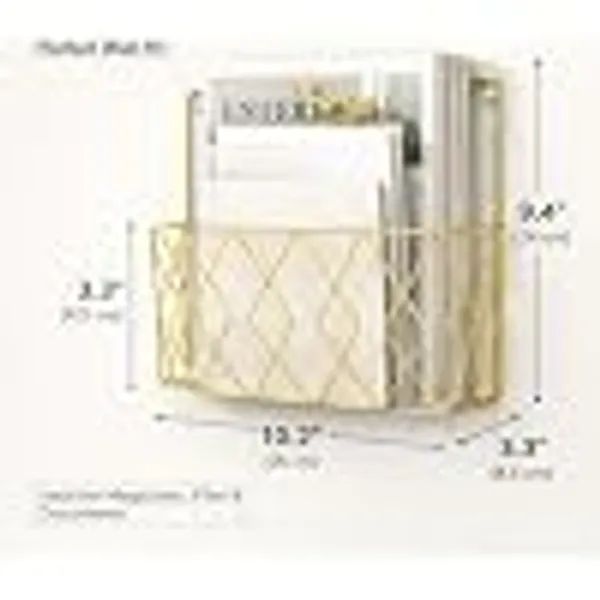 Alfhome_Premium_Metal_Magazine_Holder_File_Organizer_Geometric_Wire_Desktop_Sorter_Wall_Mounted_Rack_For_Office_Home_Desk_Books_And_Documents_Gold_Diamond_Wall_File_Rack