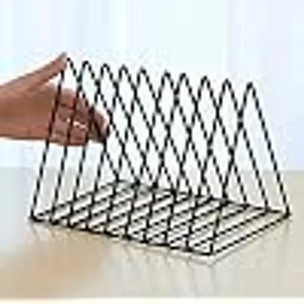 Alfhome_Premium_Metal_Magazine_Holder_File_Organizer_Geometric_Wire_Desktop_Sorter_Wall_Mounted_Rack_For_Office_Home_Desk_Books_And_Documents_Black_Triangle_Desktop_Sorter