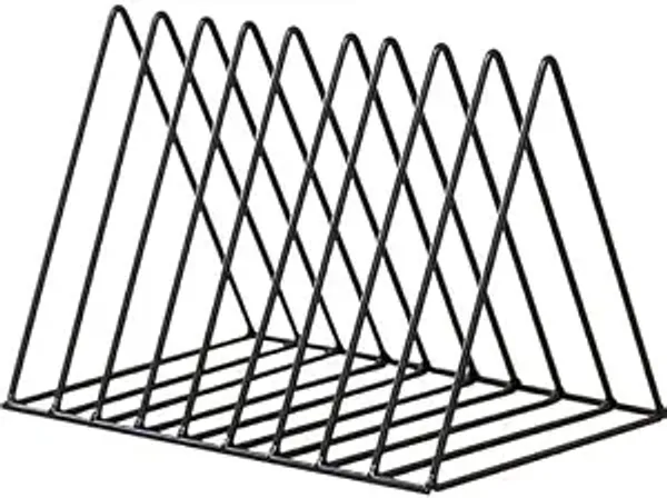 Alfhome_Premium_Metal_Magazine_Holder_File_Organizer_Geometric_Wire_Desktop_Sorter_Wall_Mounted_Rack_For_Office_Home_Desk_Books_And_Documents_Black_Triangle_Desktop_Sorter