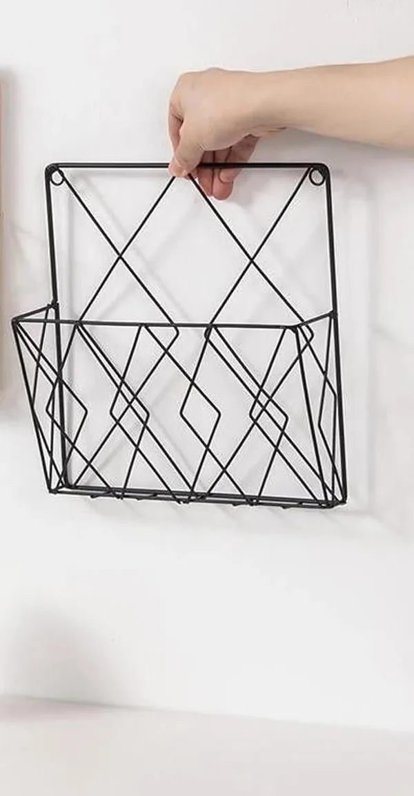 Alfhome_Premium_Metal_Magazine_Holder_File_Organizer_Geometric_Wire_Desktop_Sorter_Wall_Mounted_Rack_For_Office_Home_Desk_Books_And_Documents_Black_Diamond_Wall_File_Rack