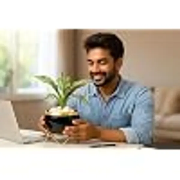 Premium_Indoor_Planter_Pot_With_Gold_Metal_Stand_5_5_Inch_Glossy_Finish_For_Succulents_And_Small_Houseplants_Office_Desk_And_Home_Decor_Jet_Black_Pack_Of_1