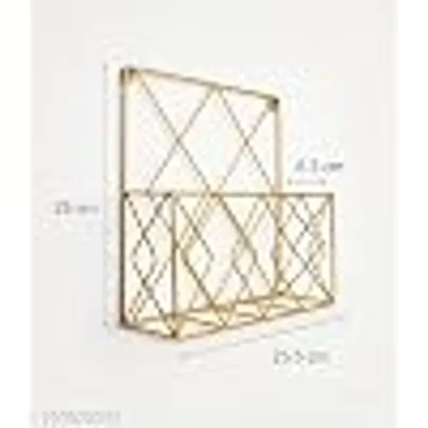 Alfhome_Geometric_Wire_Wall_Basket_Golden_Metal_Hanging_Mail_Sorter_Magazine_Organizer_For_Entryway_Home_Office_And_Bedroom_Decor