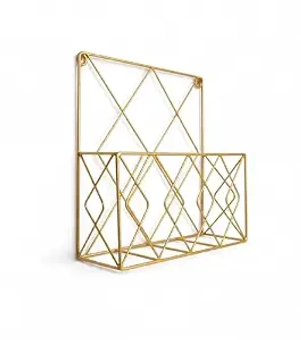 Alfhome_Geometric_Wire_Wall_Basket_Golden_Metal_Hanging_Mail_Sorter_Magazine_Organizer_For_Entryway_Home_Office_And_Bedroom_Decor