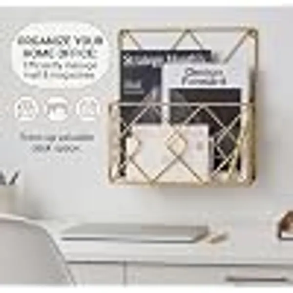 Alfhome_Geometric_Wire_Wall_Basket_Golden_Metal_Hanging_Mail_Sorter_Magazine_Organizer_For_Entryway_Home_Office_And_Bedroom_Decor