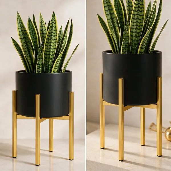 Iron_Modern_Black_Plant_Stand_With_Pot