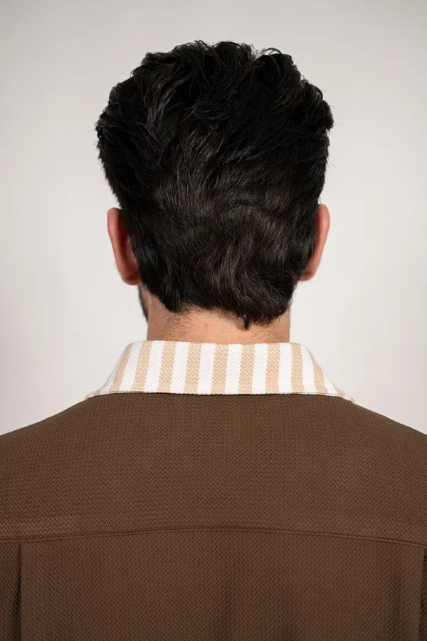 The_Subtle_Statement_Panelling_Shirt_Brown