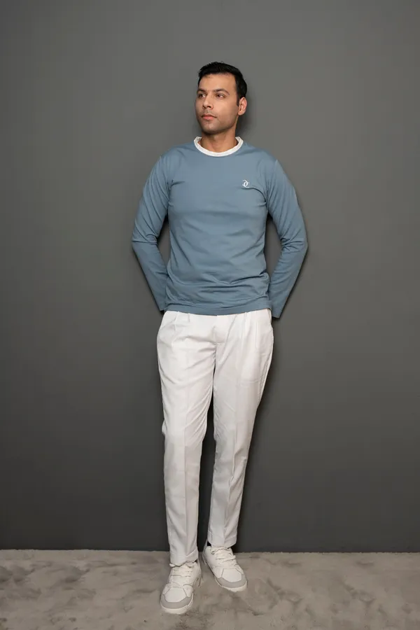 The_Staple_Crew_Neck_T_Shirt_Stone_Blue