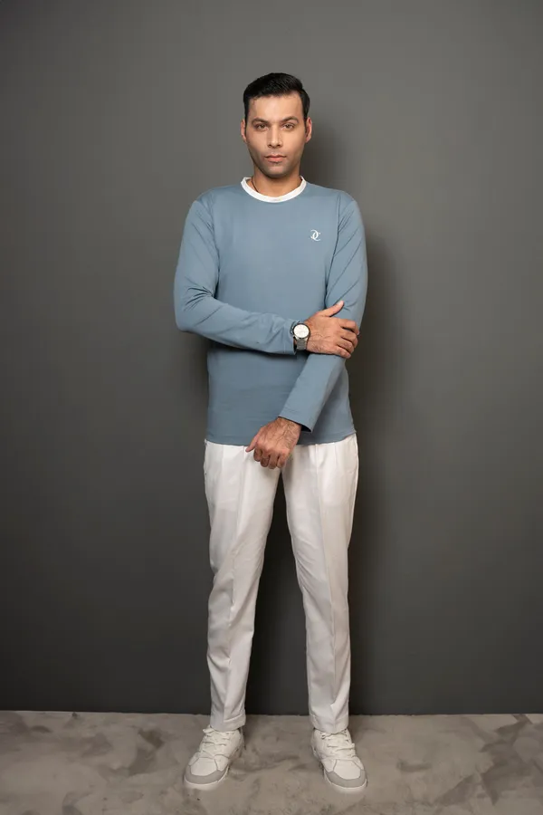 The_Staple_Crew_Neck_T_Shirt_Stone_Blue