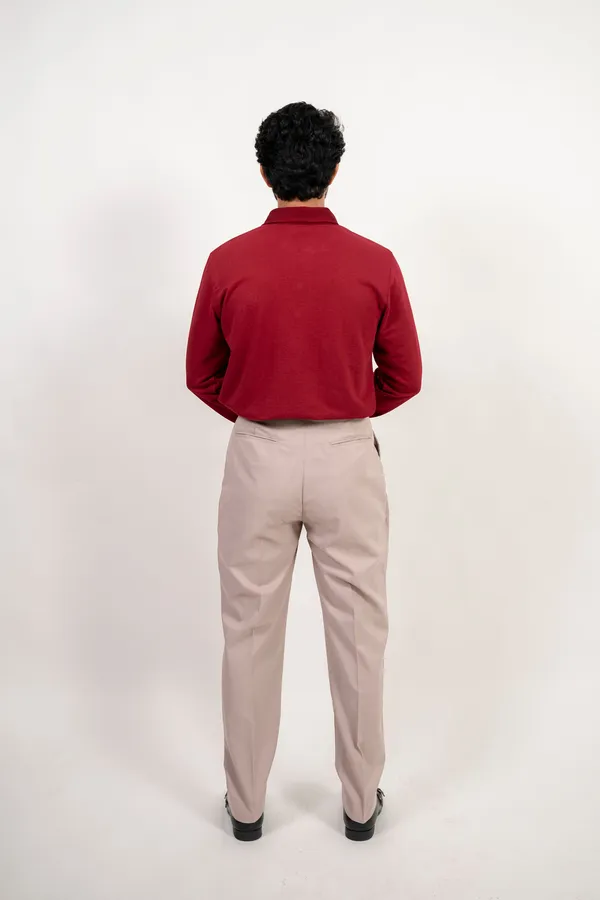 The_Premium_Buttoned_Polo_Crimson_Red